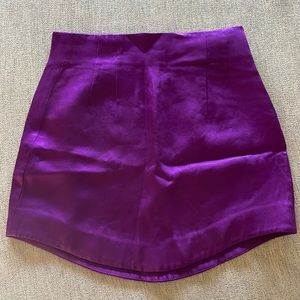 Satin effect Mini Skirt